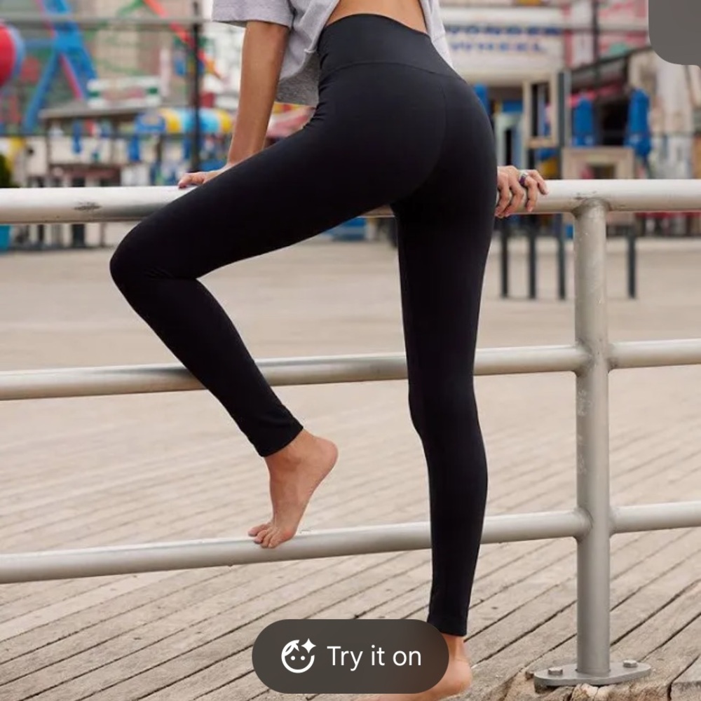 Aerie Black Leggings - Picture 1 of 4